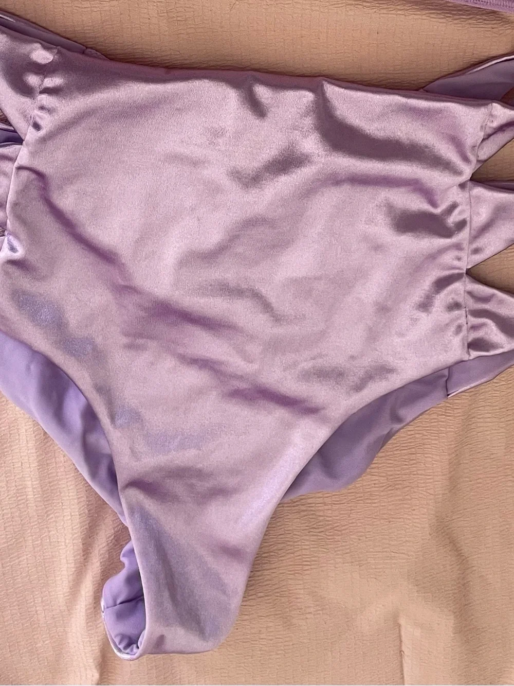 NWOT CXIX APHRODITE HIGH WAIST BOTTOMS - LILAC - Picture 4 of 4